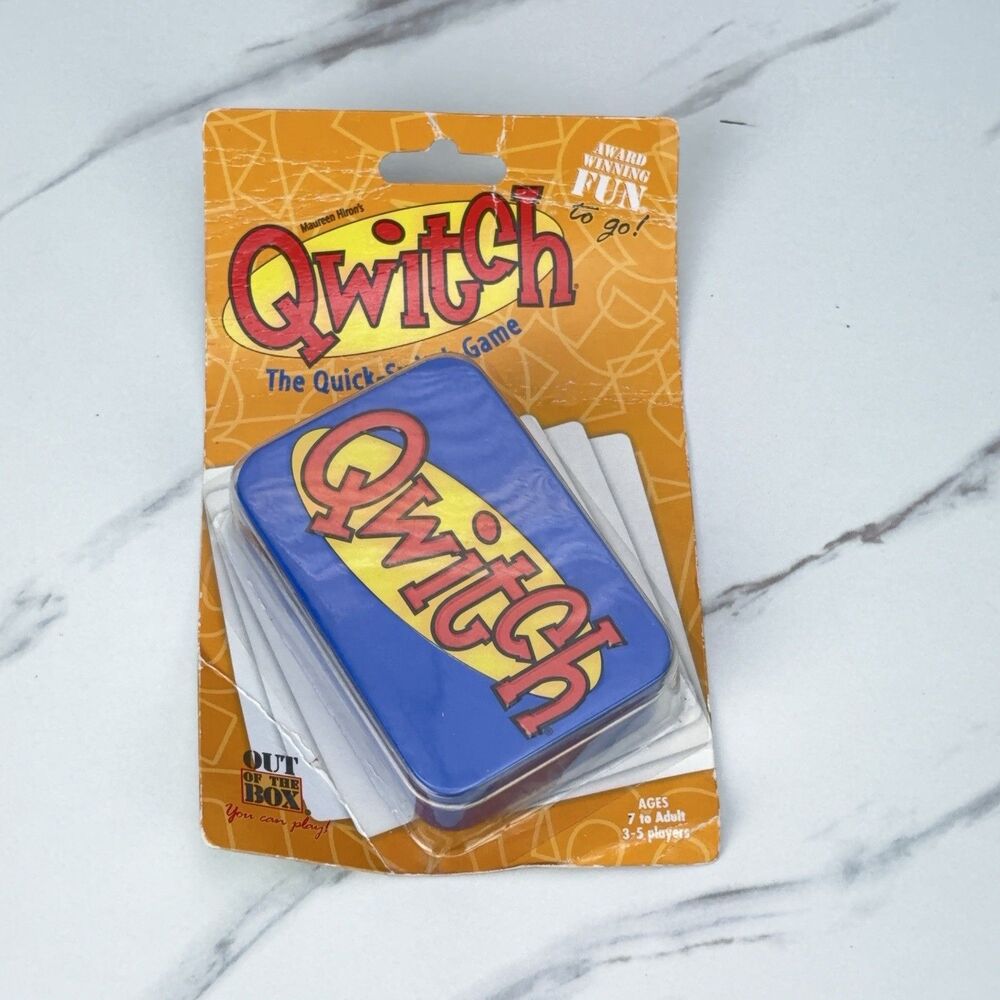 NEW SEALED - QWITCH Quick Switch Game 2005 Card Game To Go Tin Out Of The Box